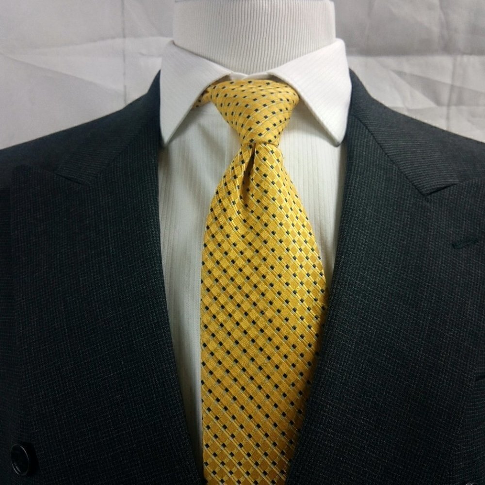 Roberto Vasalli Double Breasted Gray Suit Blazer - Picture 3 of 13